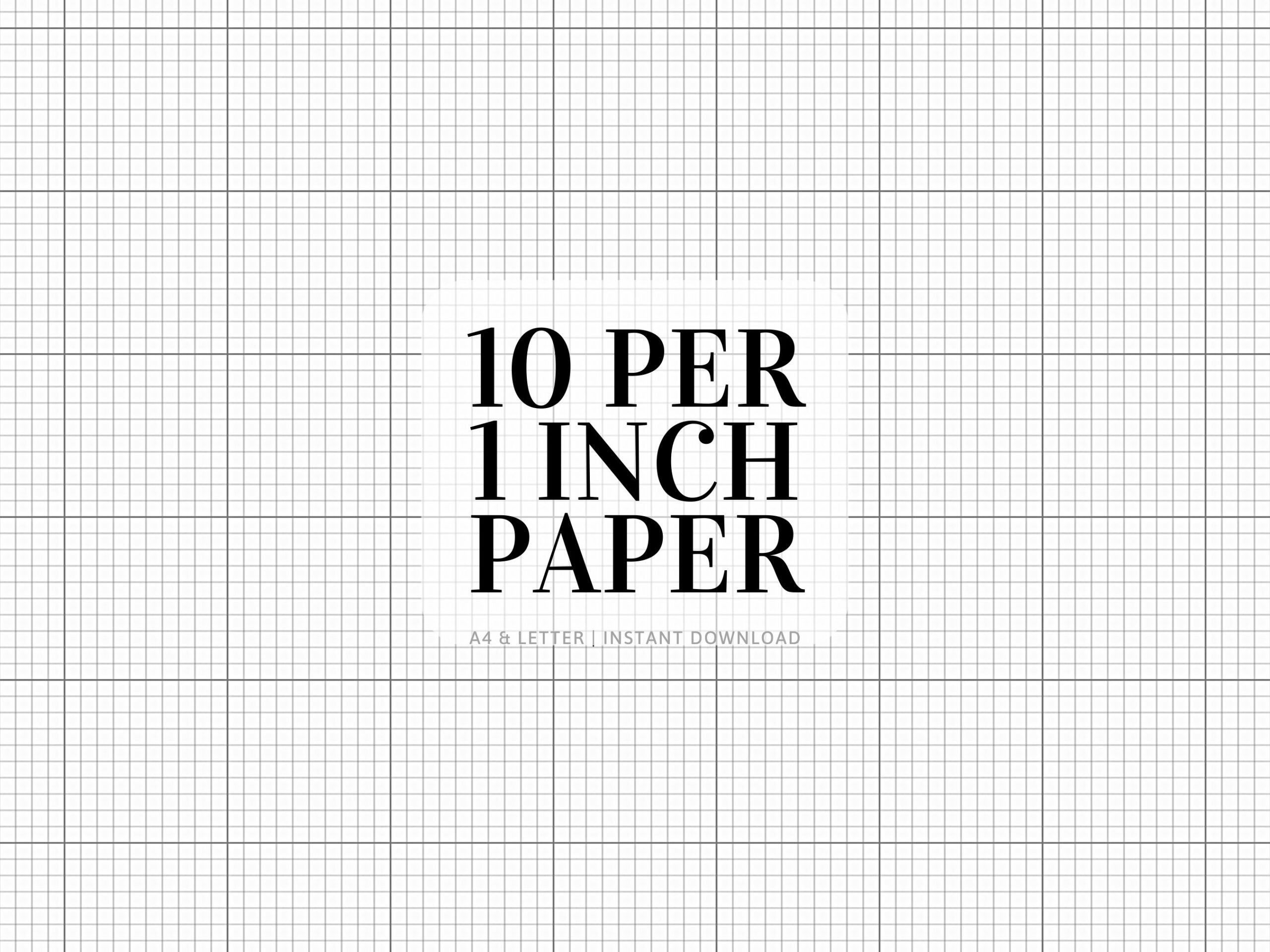 1 Inch Graph Paper Printable Free