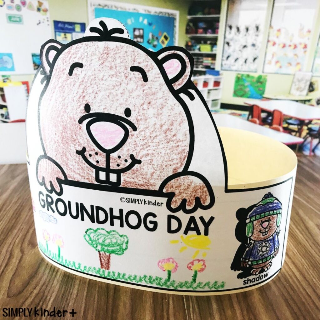 Groundhog Day Free Printable Hat Simply Kinder Plus