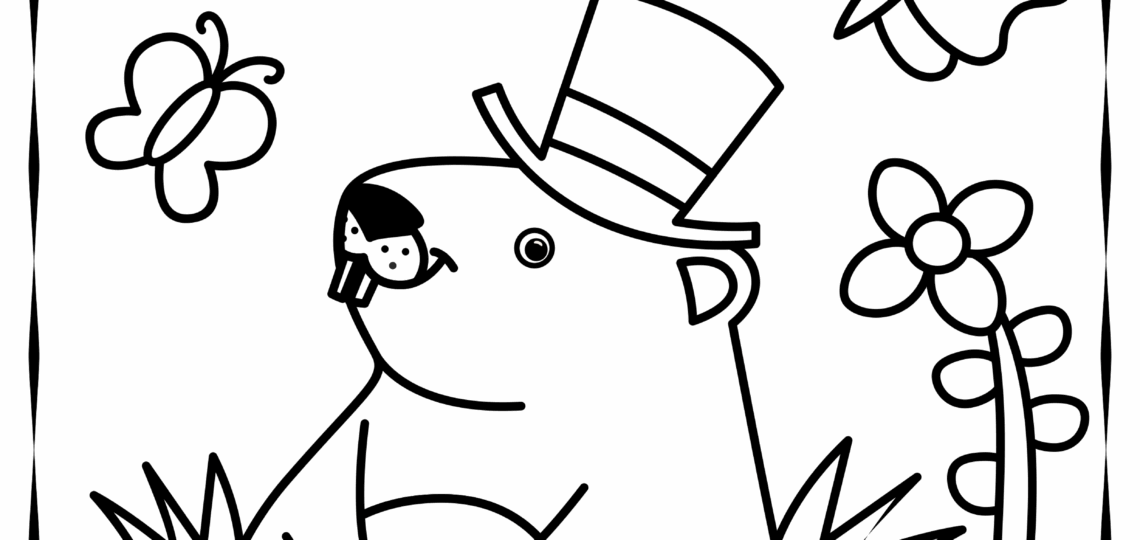 Groundhog Day Printable Coloring Pages For Children Worksheets Library