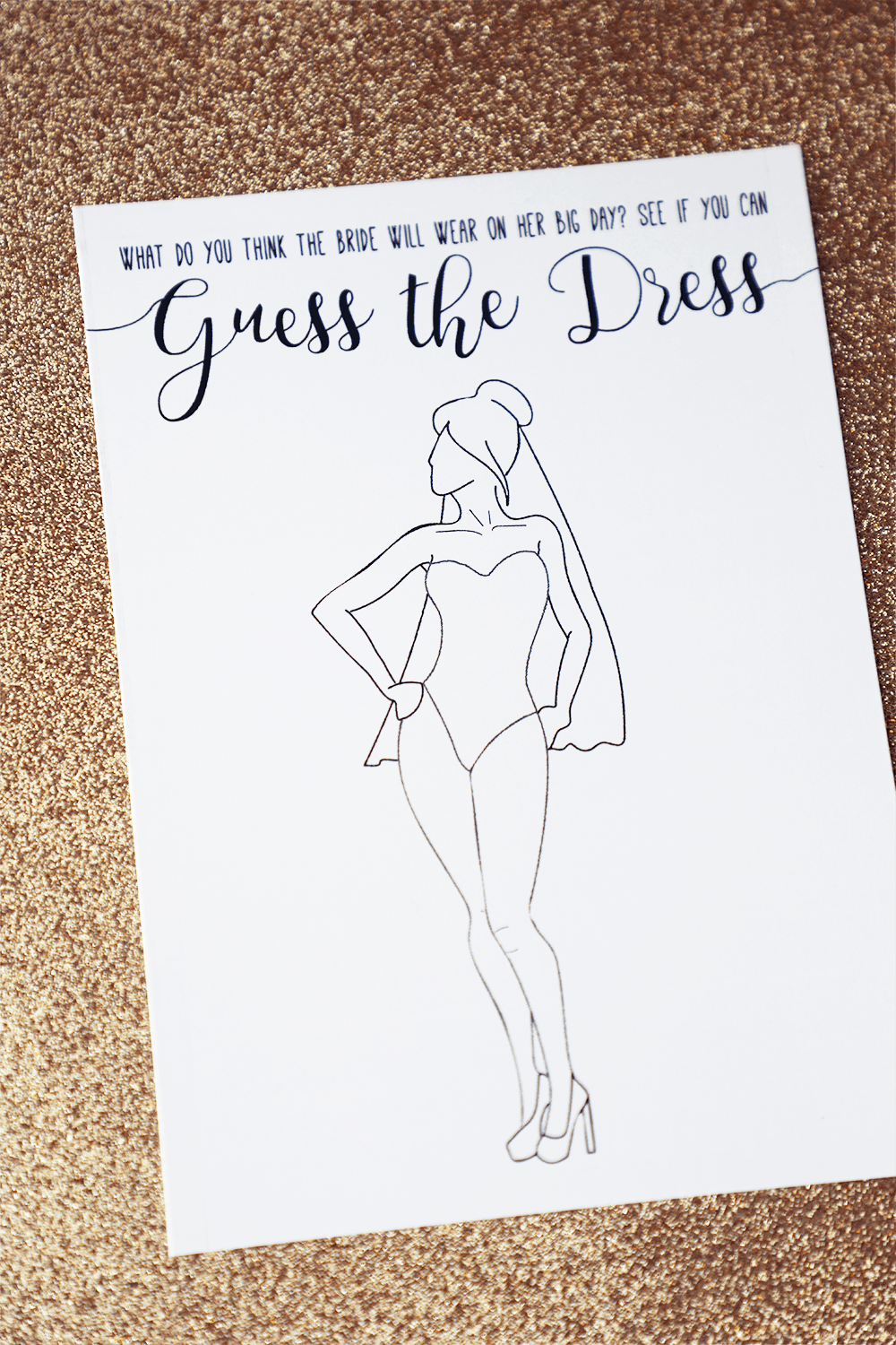Free Printable Guess The Dress Template Free Printable Guess The Dress Template