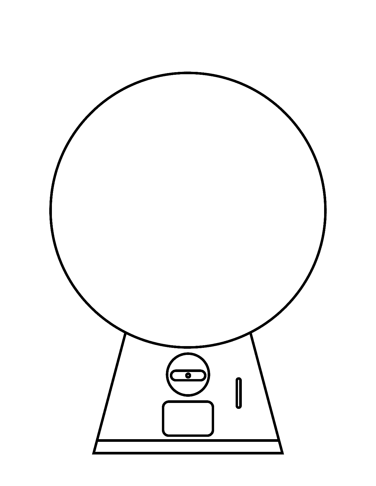 Gumball Machine FREE Printable Template Planerium