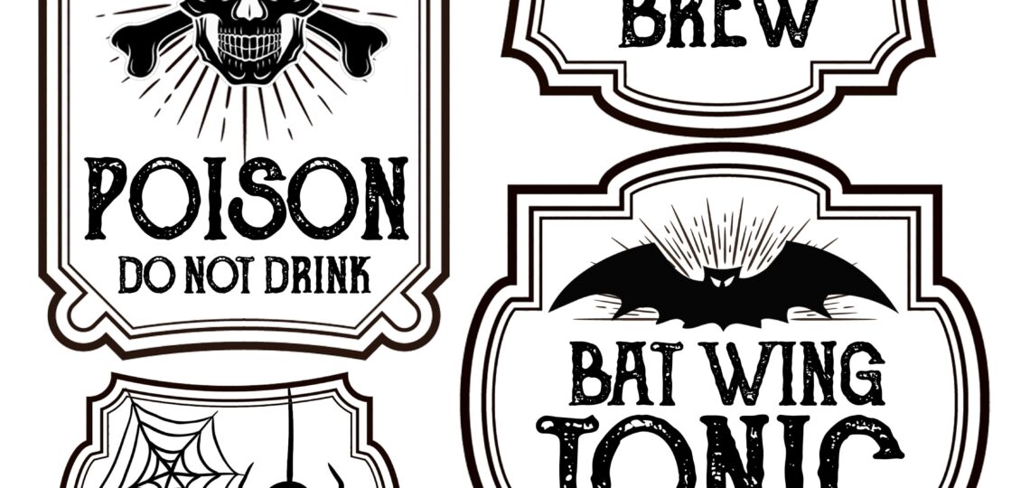 Halloween Bottle Labels Free Printables Potions Labels