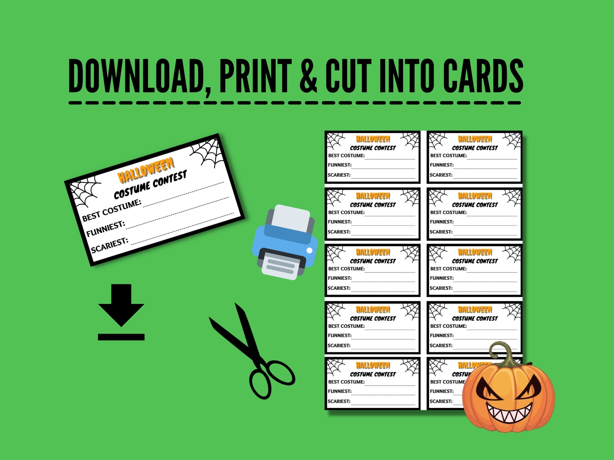 Halloween Costume Contest Printable Voting Cards Halloween Tags Costume Ballot For Halloween Party PDF Download Halloween Costume Contest Printable Voting Cards Halloween Tags Costume Ballot For Halloween Party PDF Download