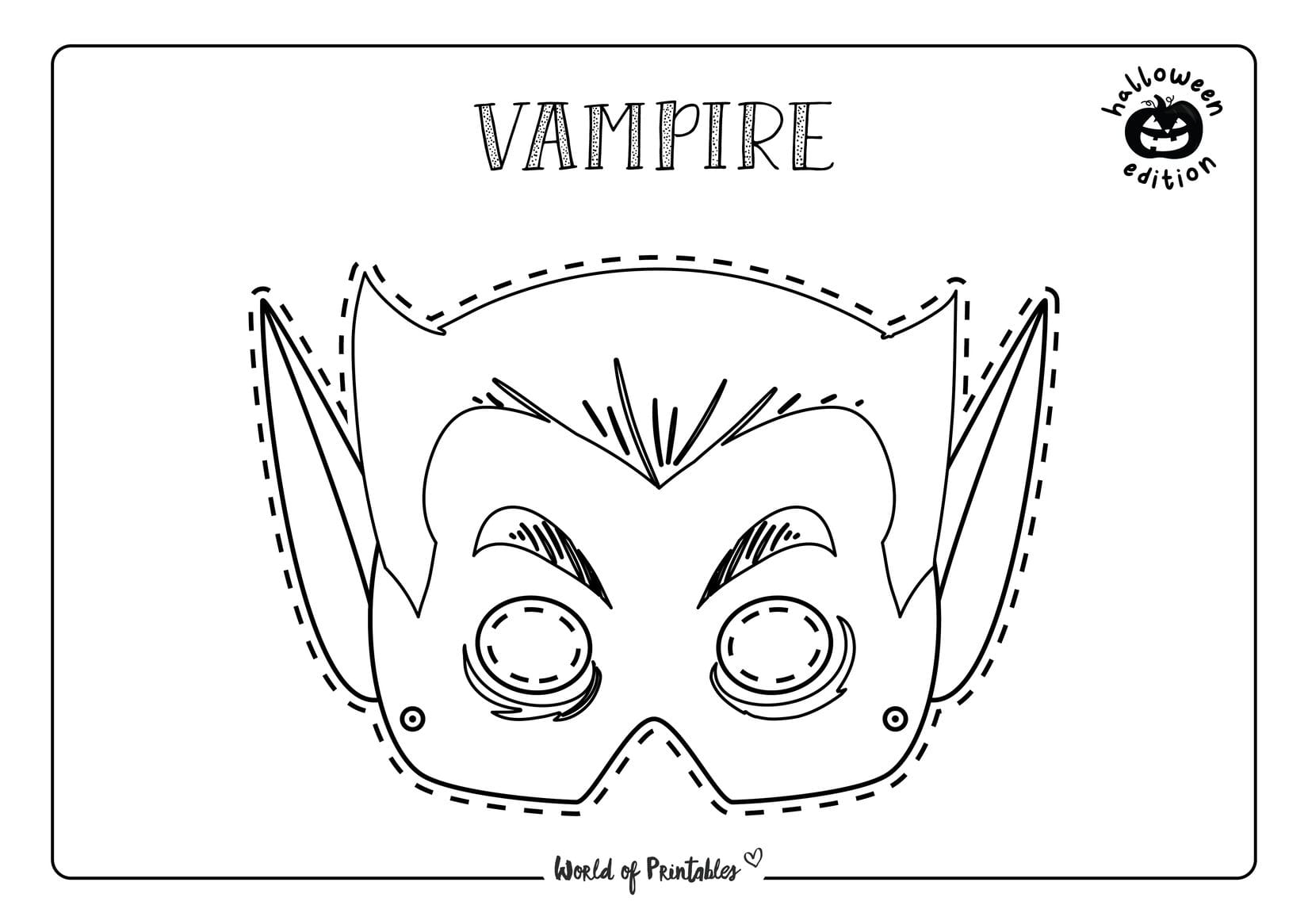 Halloween Mask Printables World Of Printables