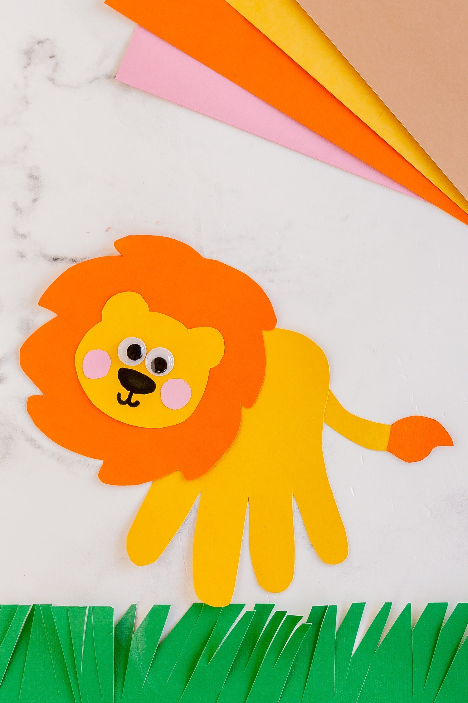 Handprint Lion Craft Made To Be A Momma