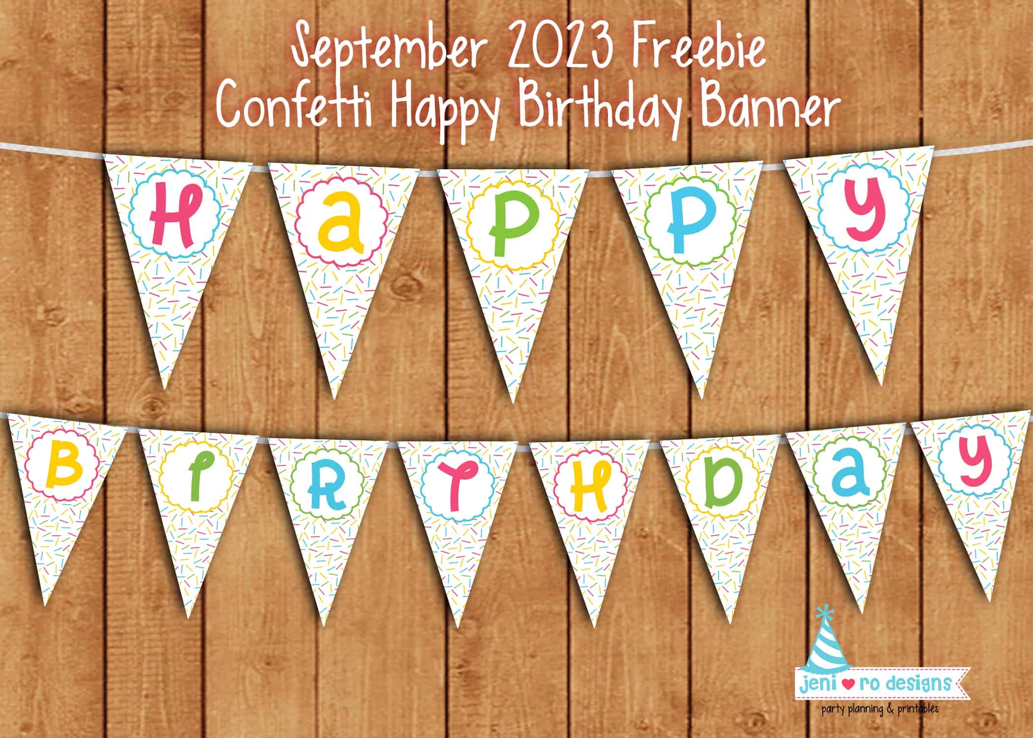 Happy Birthday Banner Printable Free