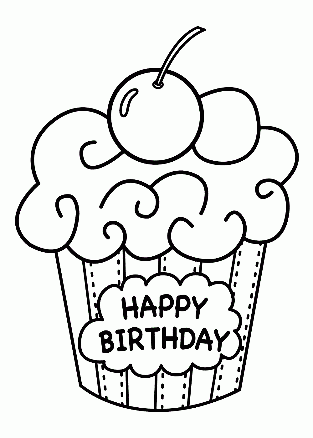Happy Birthday Coloring Pages Printable Coloring Pages FREE Happy Birthday Coloring Pages Printable Coloring Pages FREE