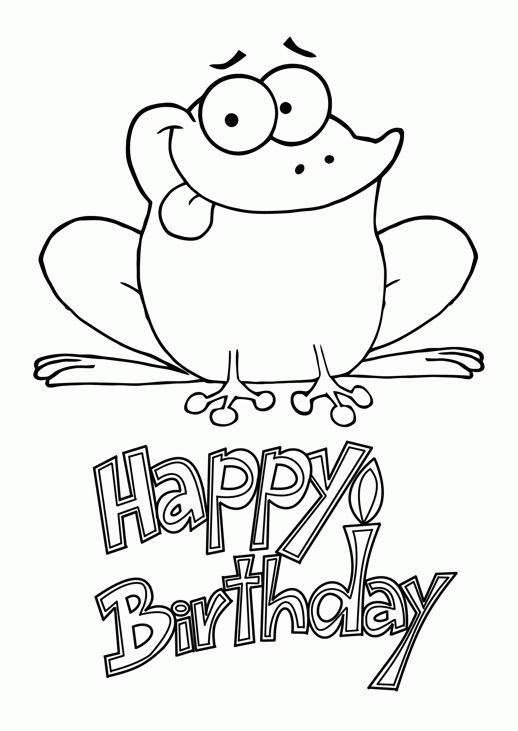 Happy Birthday Coloring Pages Printable Coloring Pages FREE