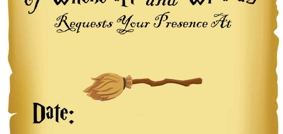 Harry Potter Invitations free Printables Fun Money Mom