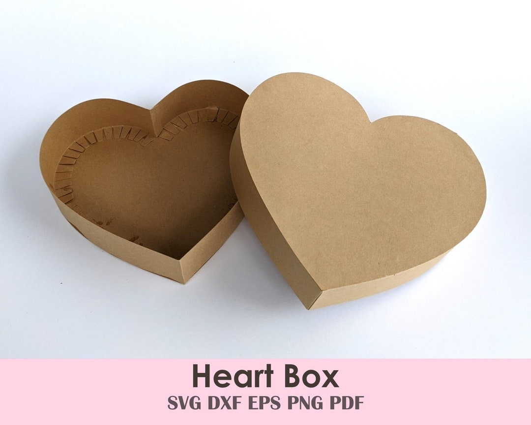 Heart Box Printable DIY Template For Gifts Kids Parties Favors Baked Goods Mother s Day Gift Box Etsy
