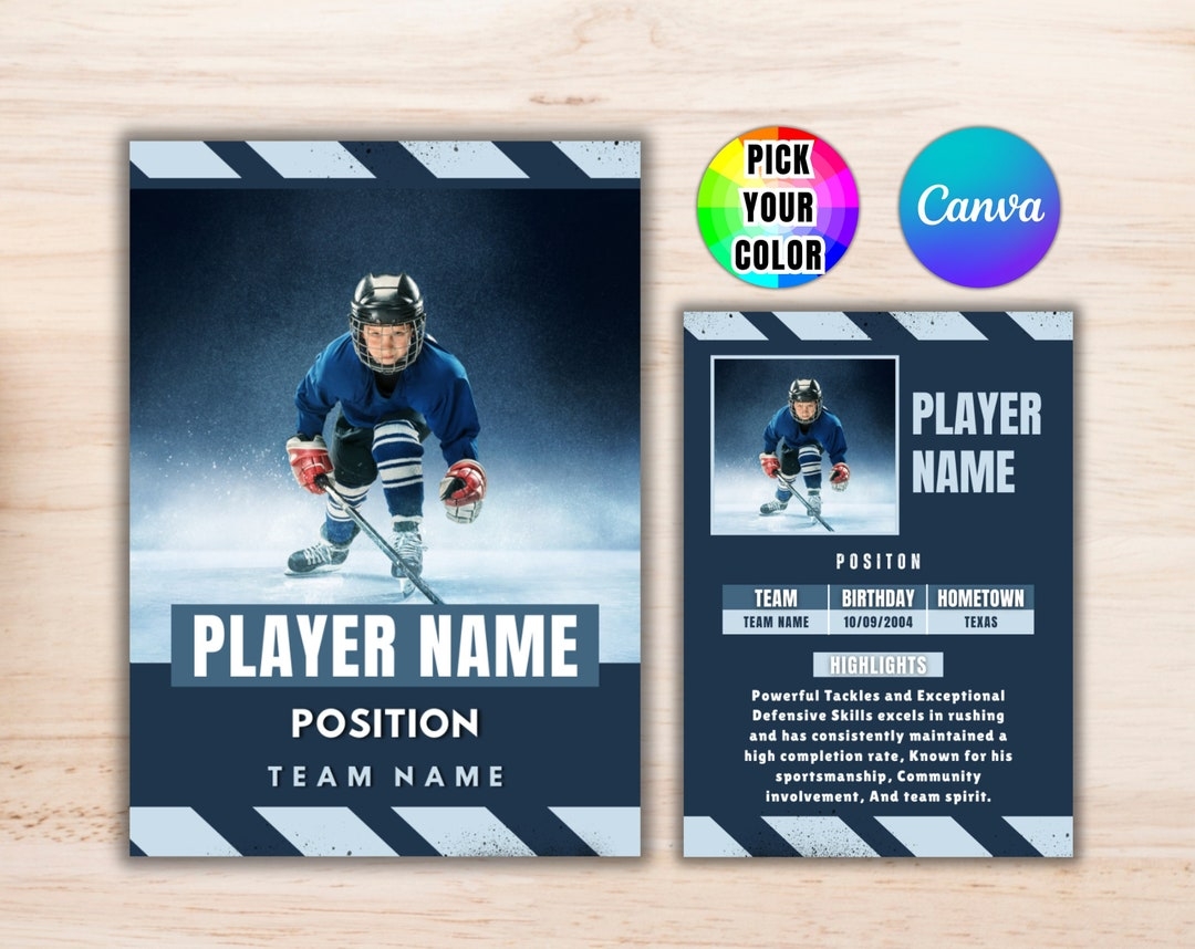 Free Printable Hockey Card Templates