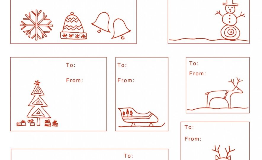 Holiday Gift Tag Templates Made By Joel