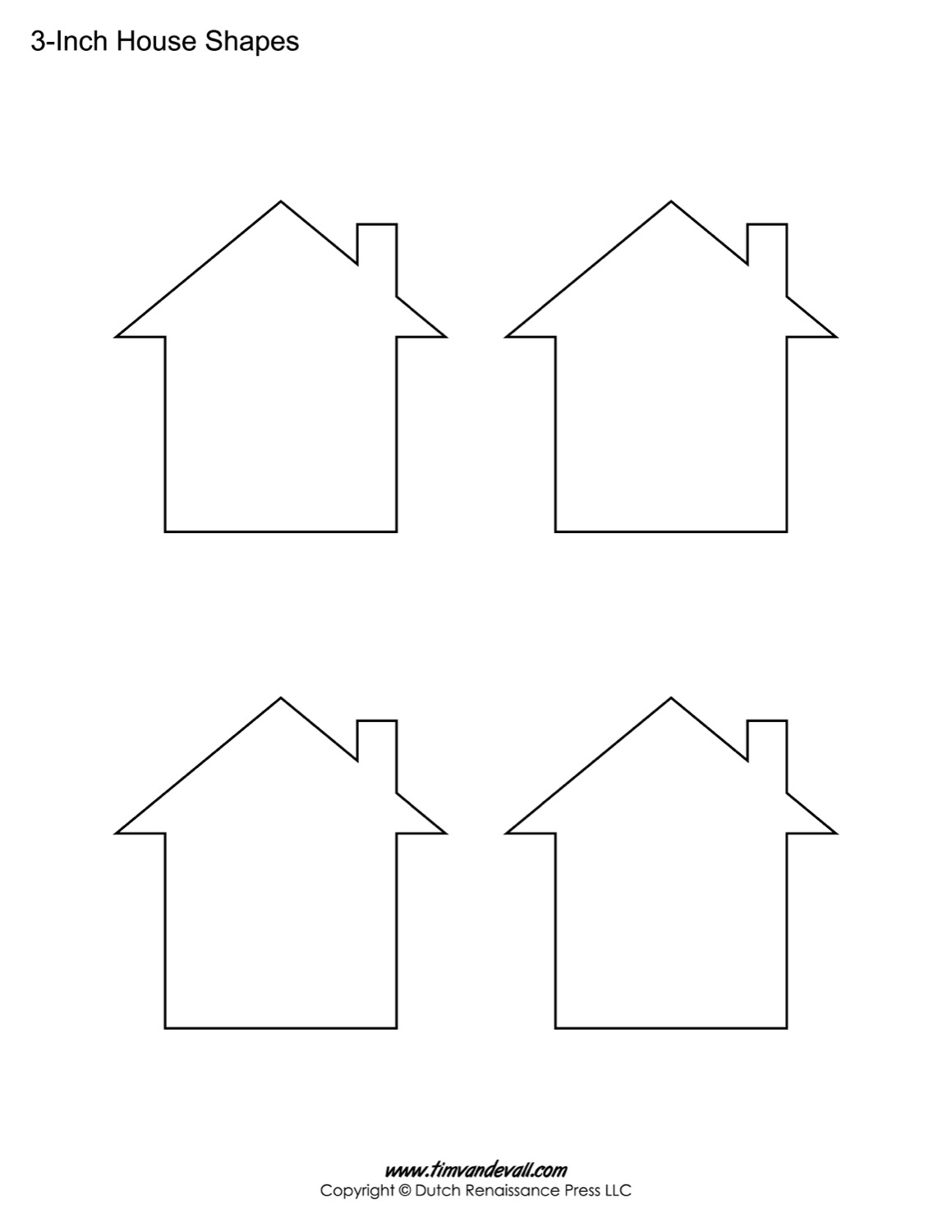 House Templates Free Blank House Shape PDFs House Templates Free Blank House Shape PDFs