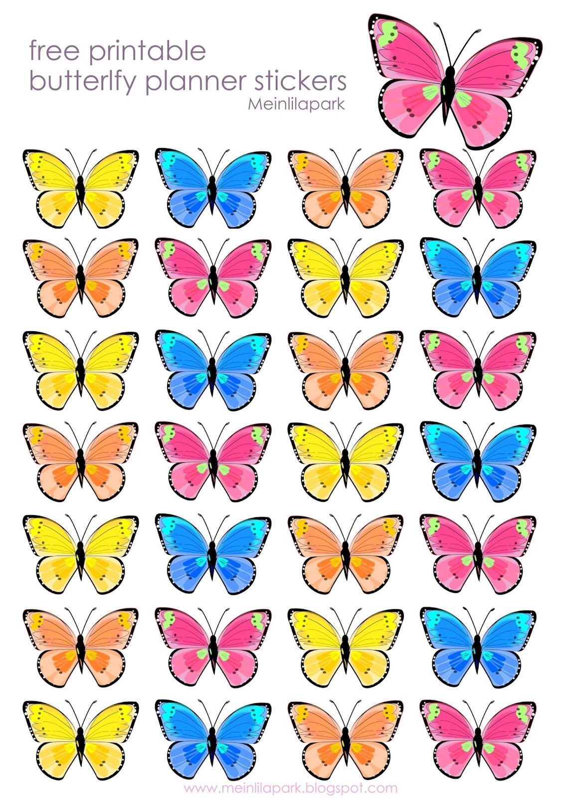 Free Printable Images Of Butterflies