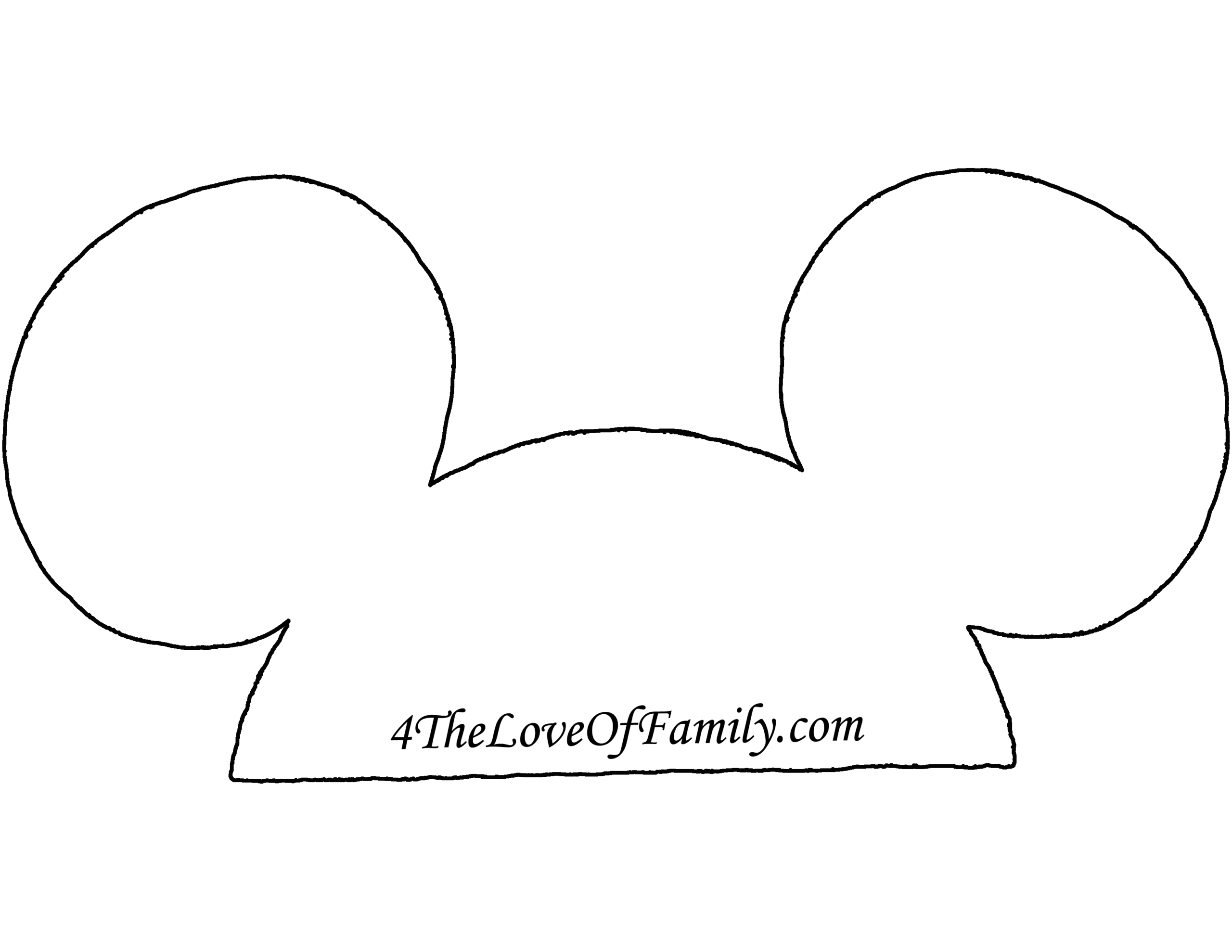 Free Printable Minnie Mouse Ears Template