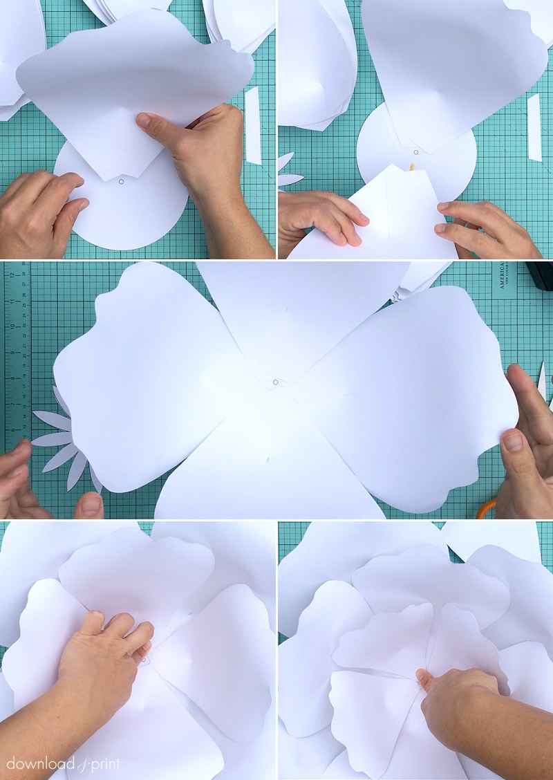How To Make Giant Paper Roses Plus A Free Petal Template How To Make Giant Paper Roses Plus A Free Petal Template