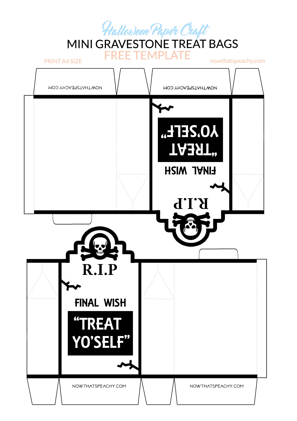 Free Printable Treat Bag Template