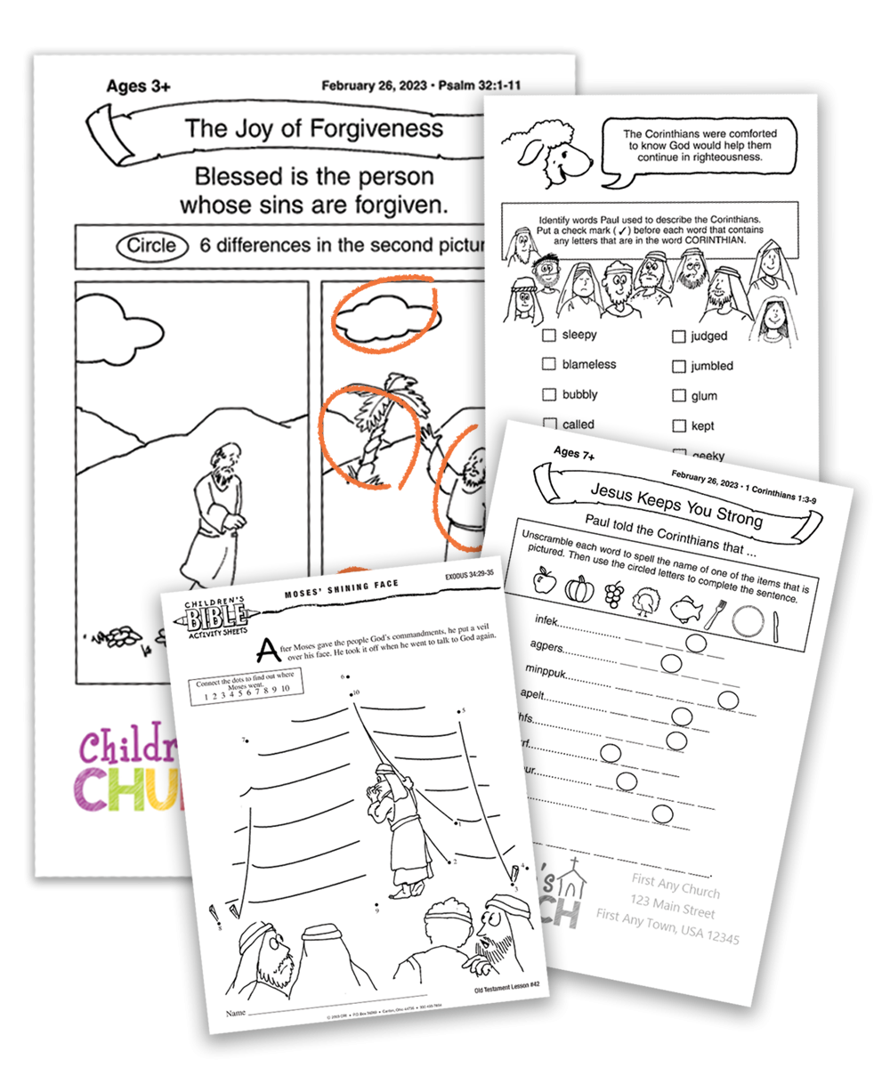 Ideas For Children s Church Children s Church Lessons Sample 