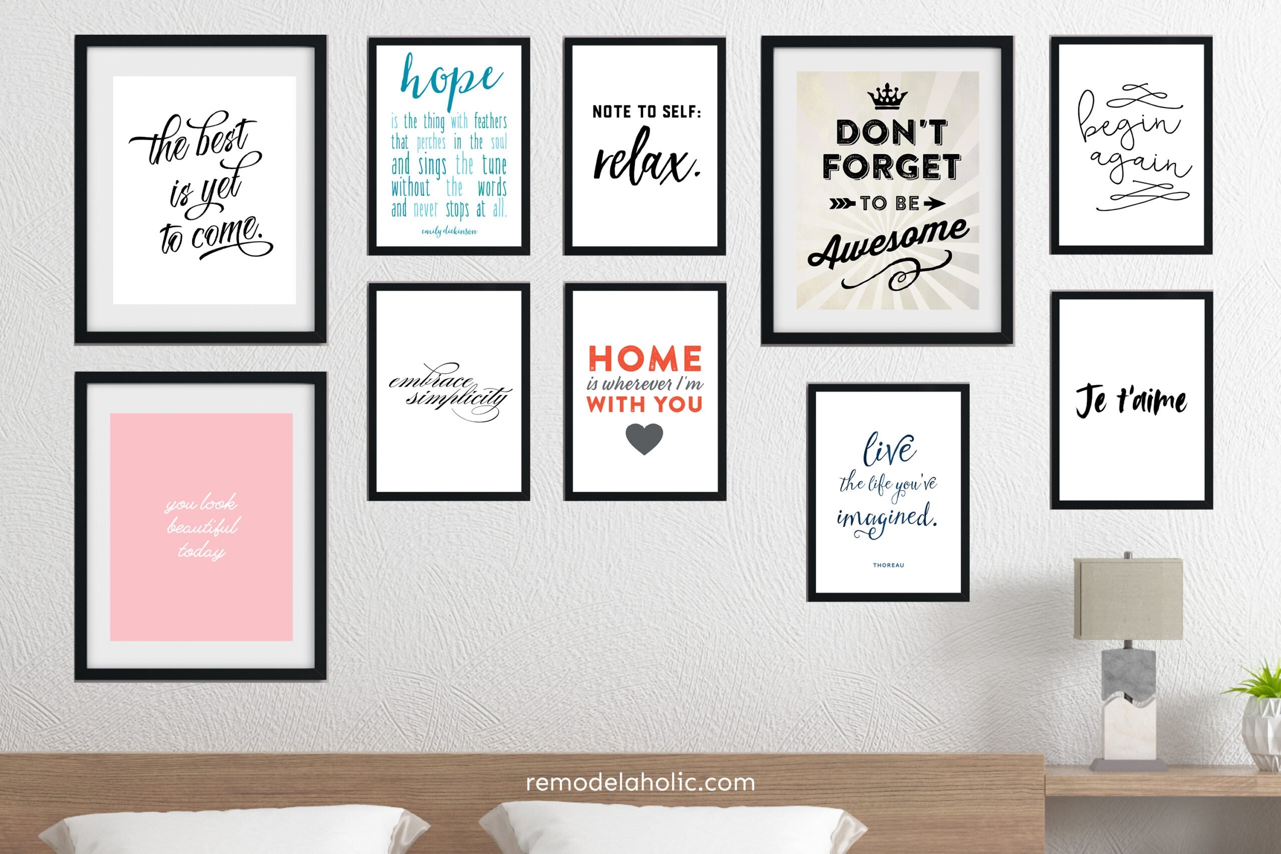 Inspirational Free Printable Wall Art For Bedroom Decor Remodelaholic