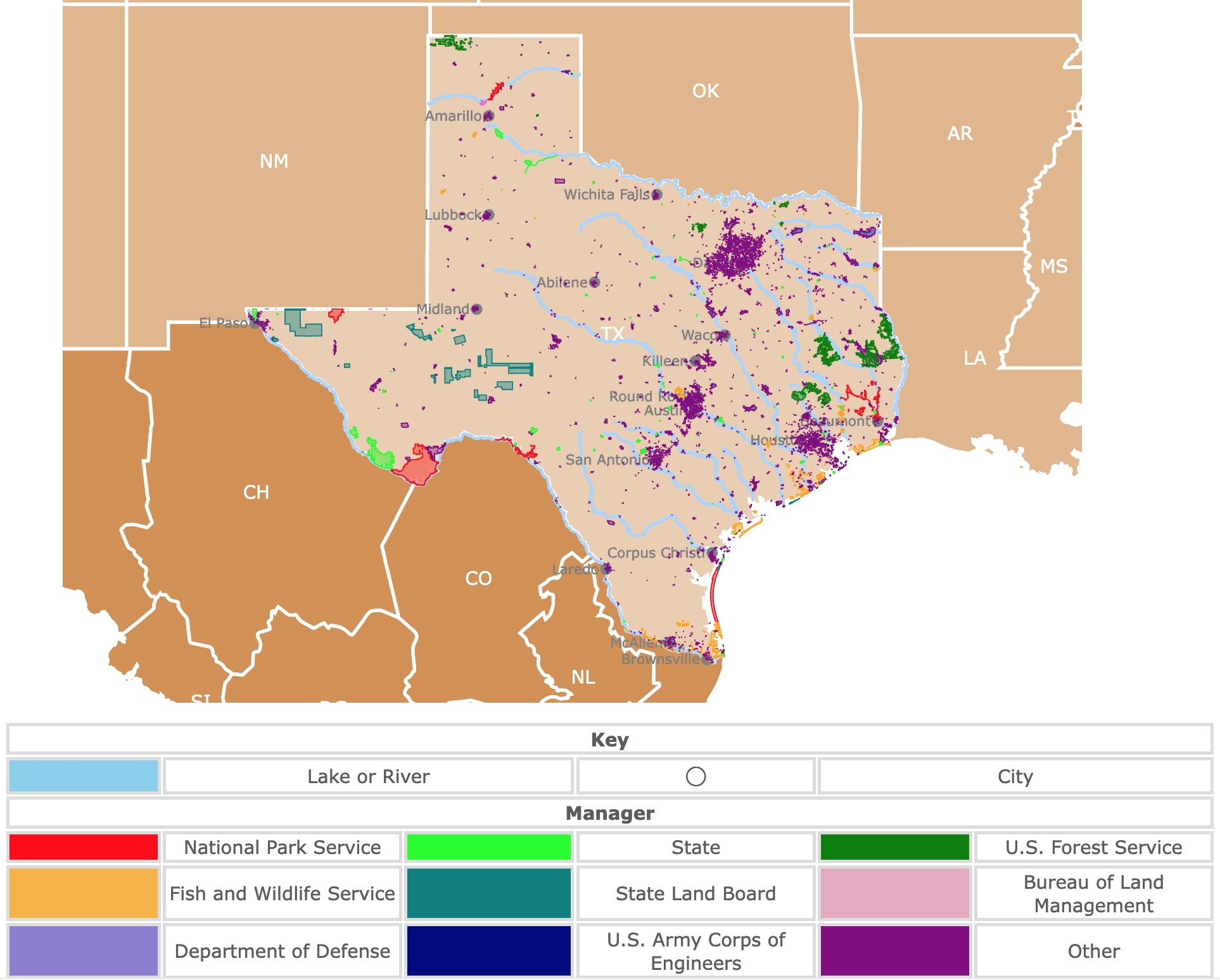 Interactive Map Of Texas Parks
