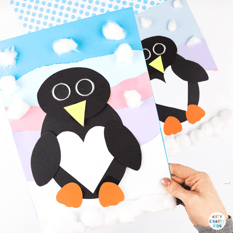 Interactive Paper Penguin Craft Inspired By Happy Feet Arty Crafty Kids