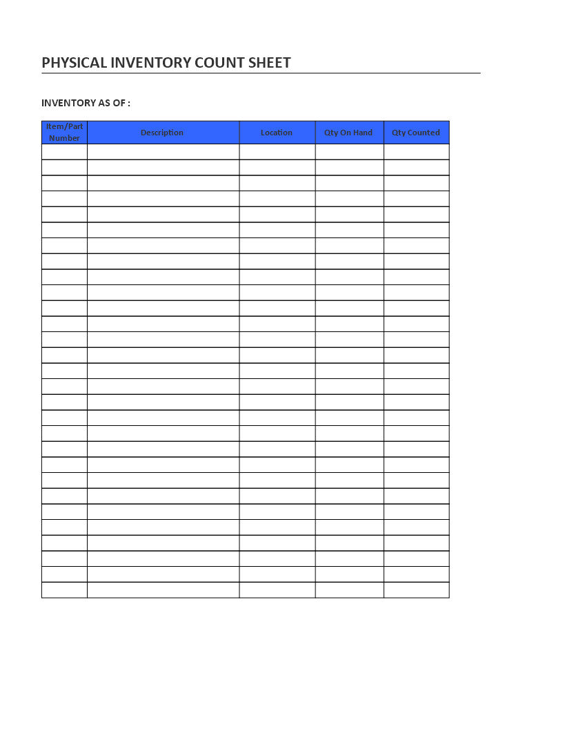 Inventory Counting Sheet Example Templates At Allbusinesstemplates Inventory Counting Sheet Example Templates At Allbusinesstemplates