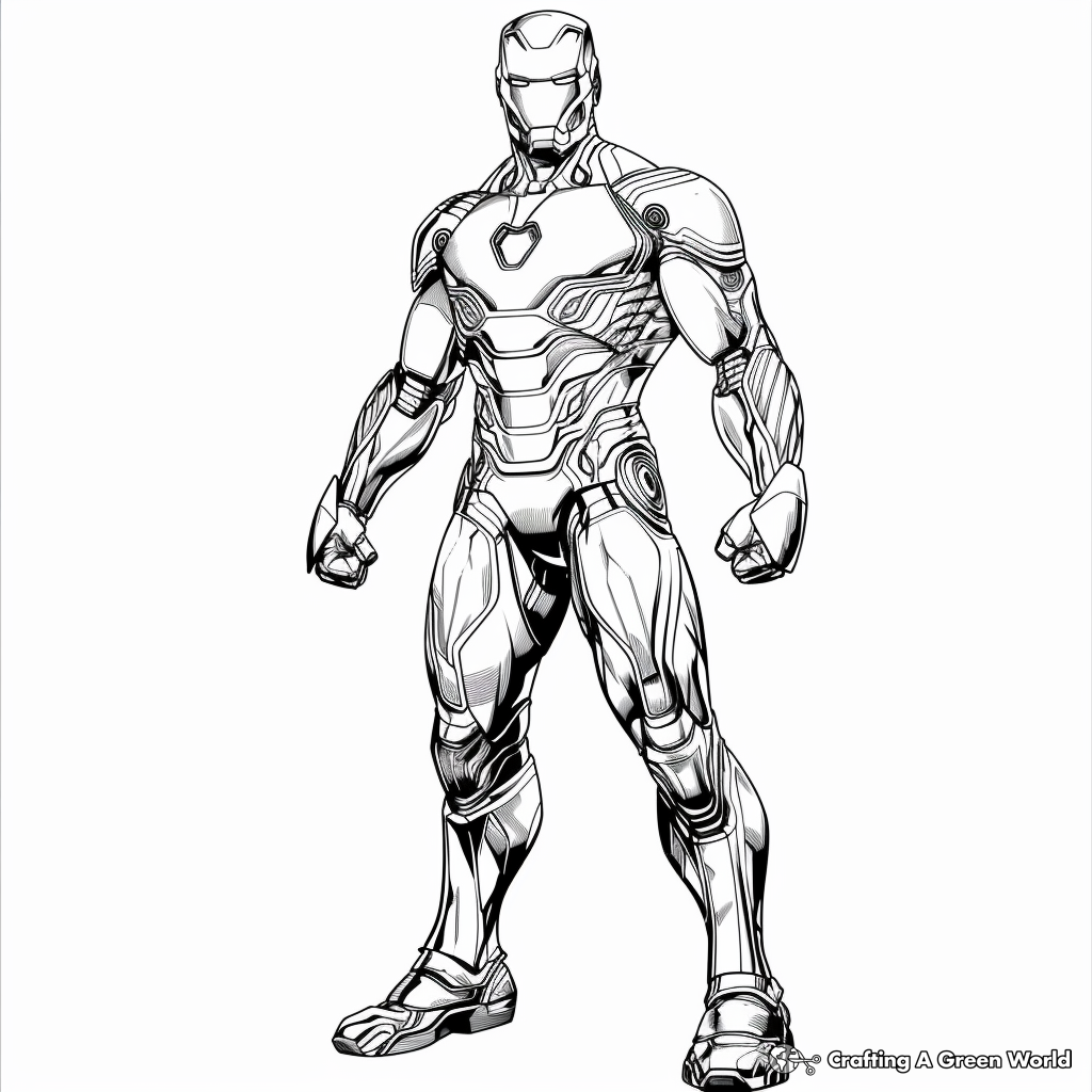 Iron Man Mark 85 Coloring Pages Free U0026 Printable 