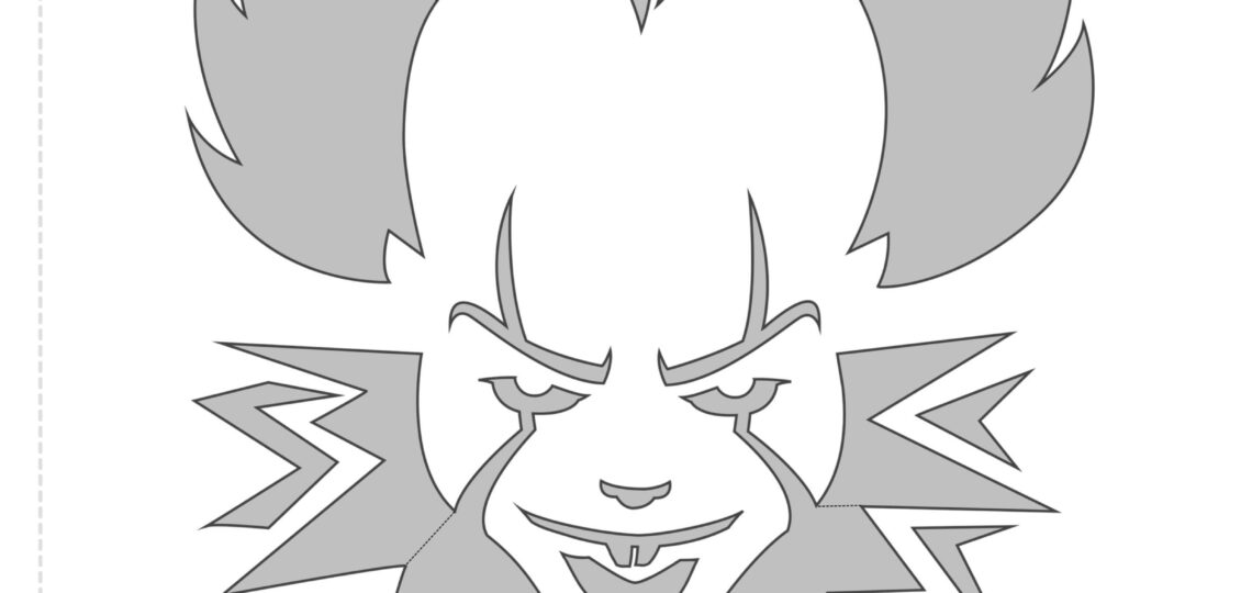 IT Pennywise Free Pumpkin Stencil Pumpkin Pattern Pumpkin Worksheets Library
