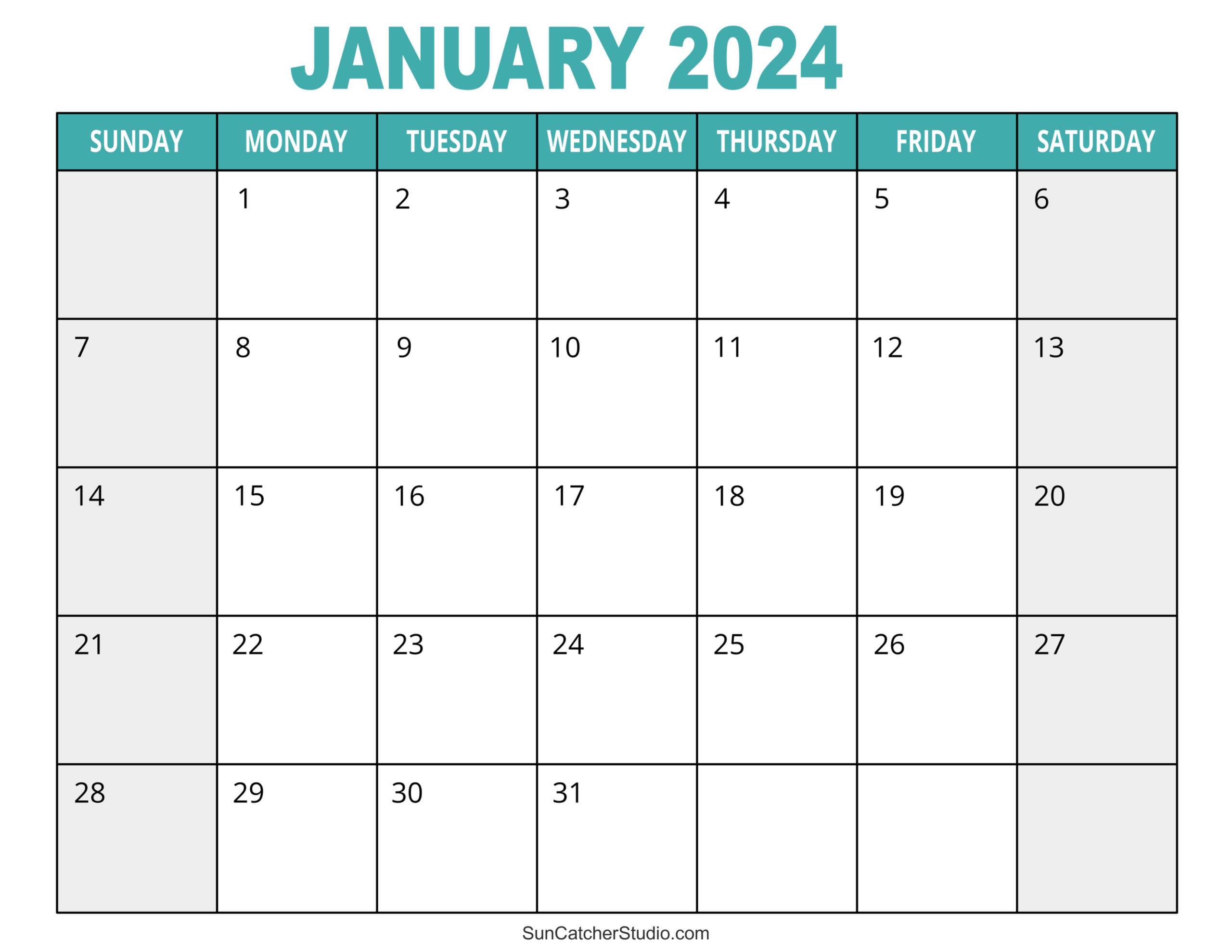 January 2024 Calendar Free Printable Free Printables Monograms Design Tools Patterns U0026 DIY Projects