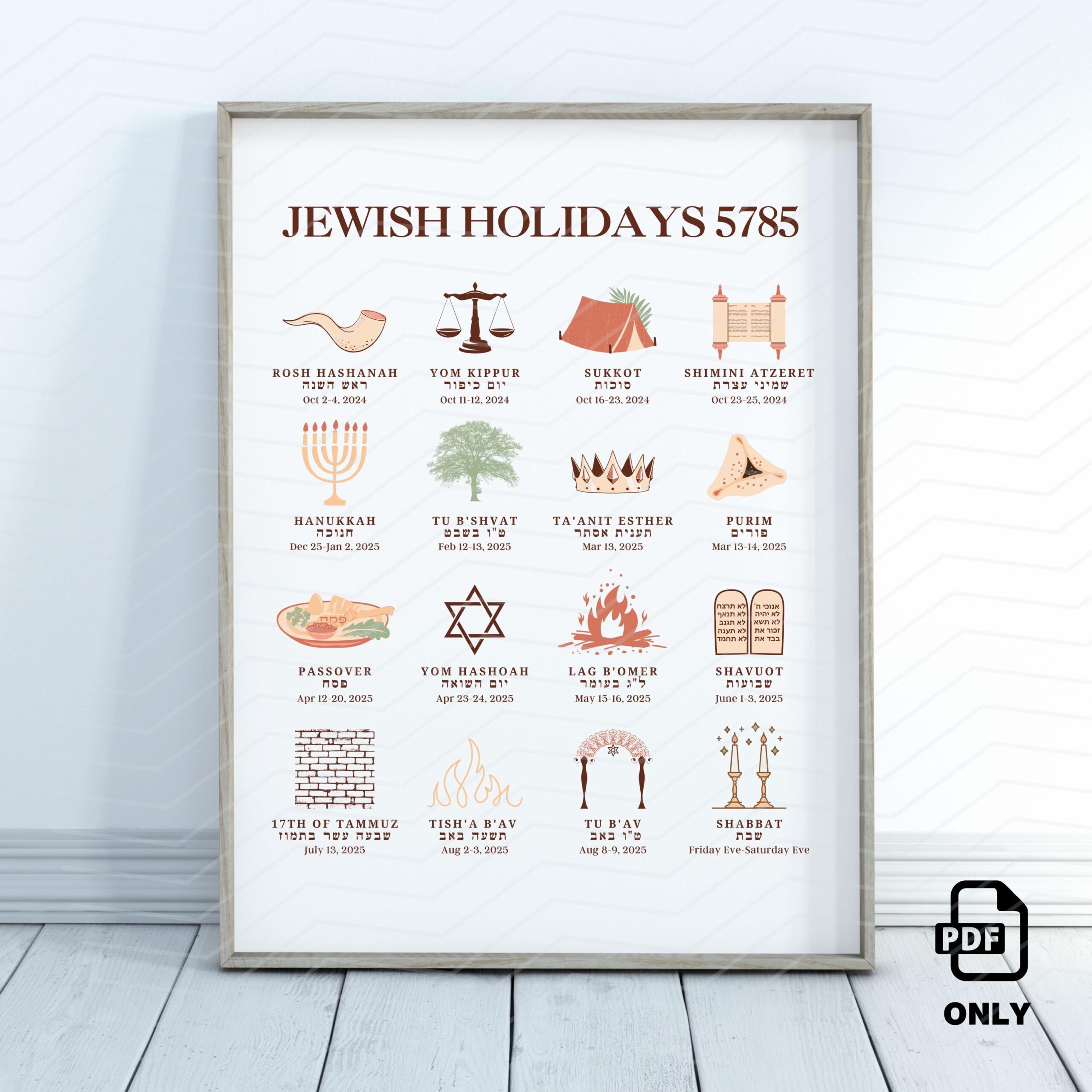 August 2025 Jewish Calendar