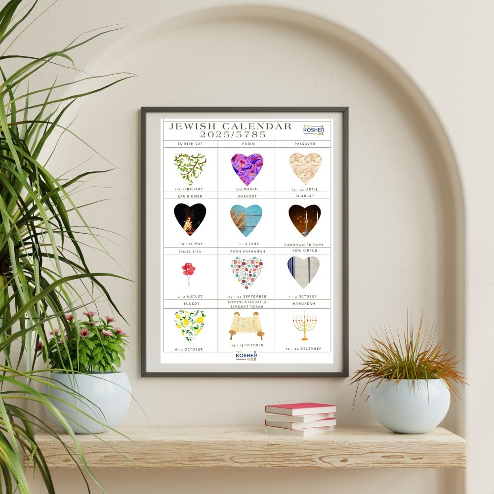 Jewish Calendar 2025 The Kosher Hub Home Of All Things Jewish