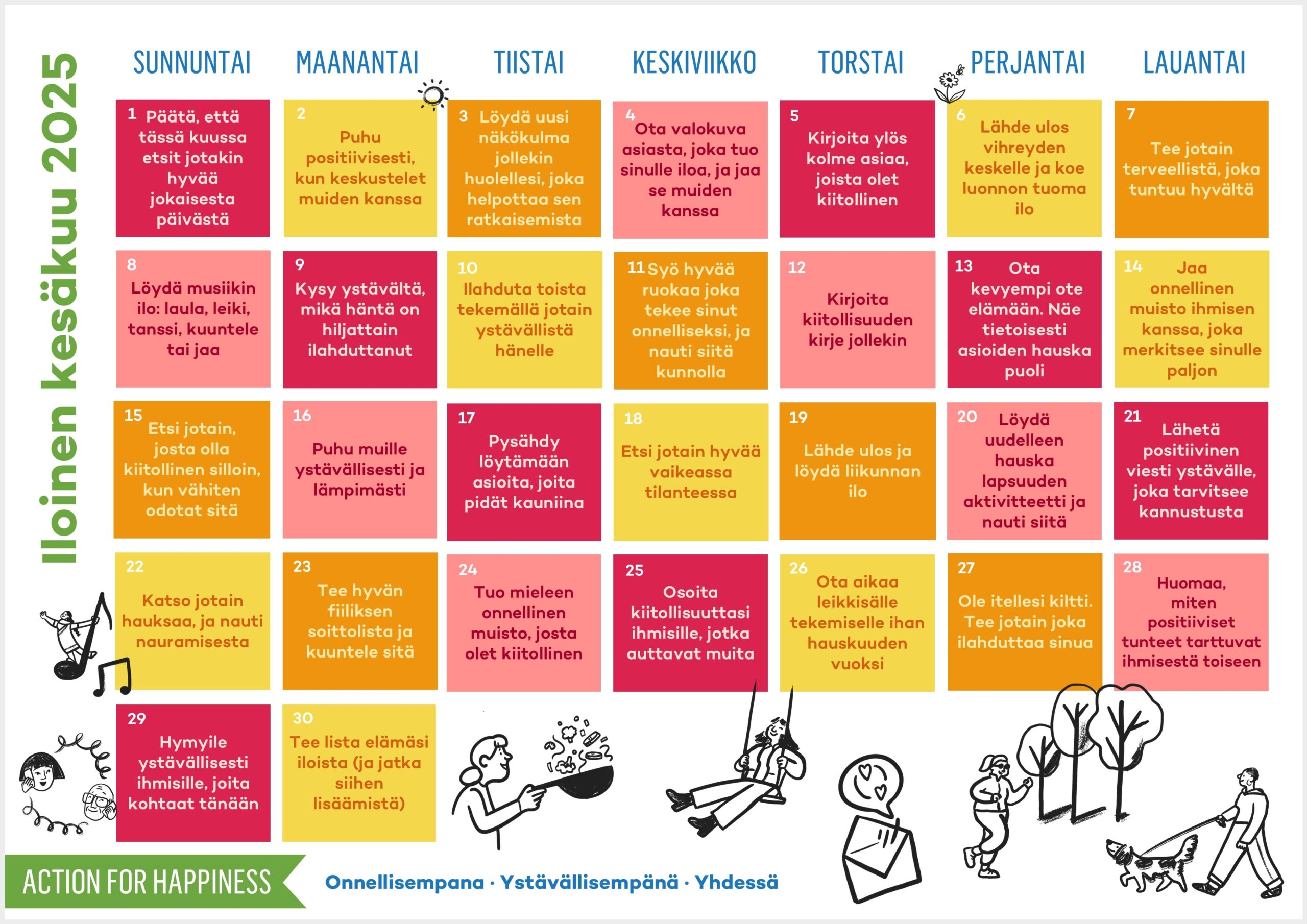 Joyful June Action For Happiness