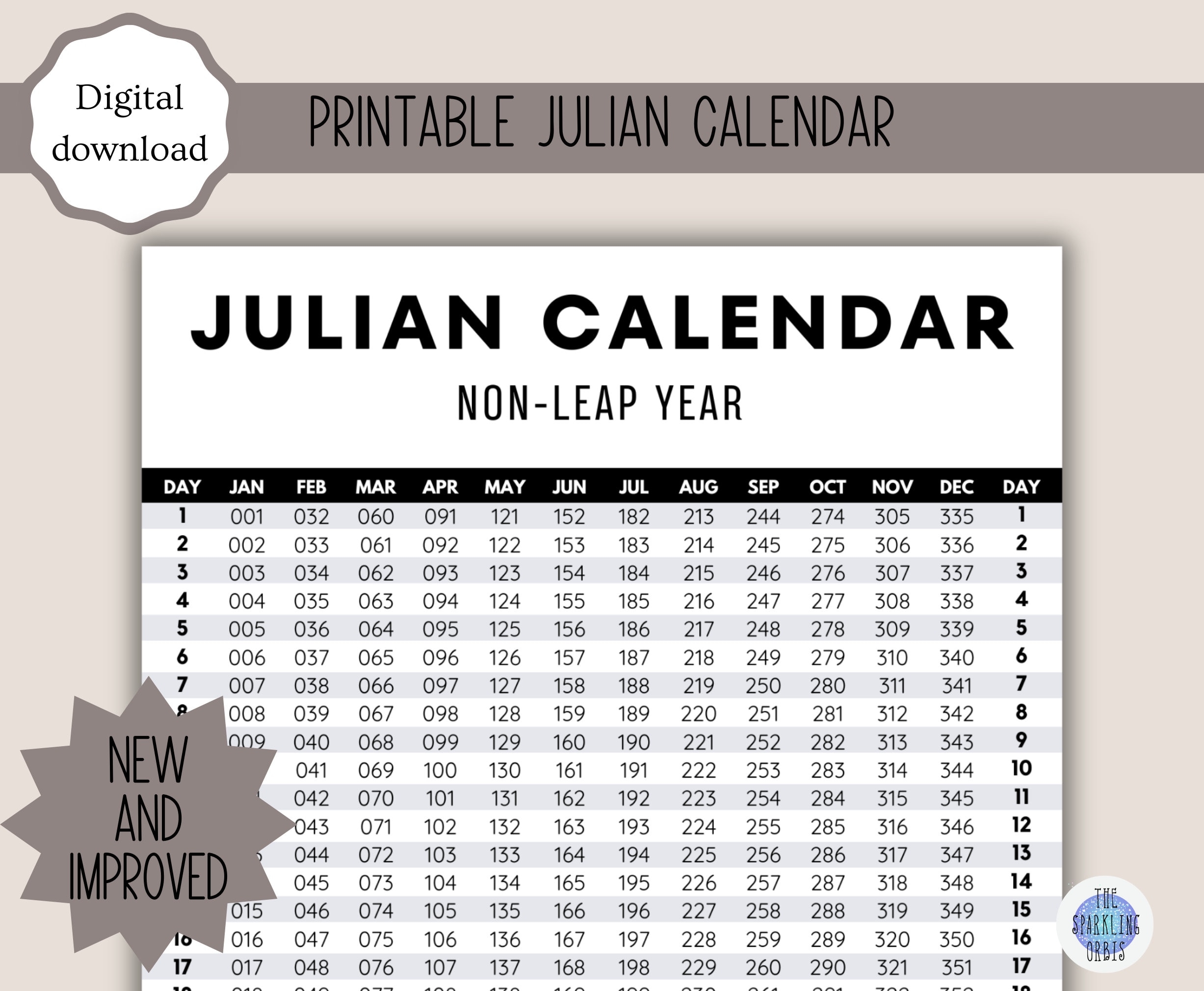 Julian Calendar Military Government Digital Download  Julian Calendar Military Government Digital Download