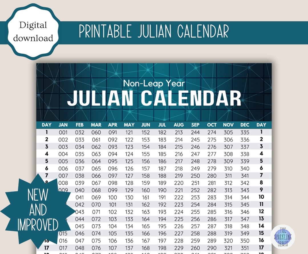 Julian Calendar Military Government Digital Download Printable PDF Leap Year And Non leap Year US Letter And A4 Etsy Julian Calendar Military Government Digital Download Printable PDF Leap Year And Non leap Year US Letter And A4 Etsy