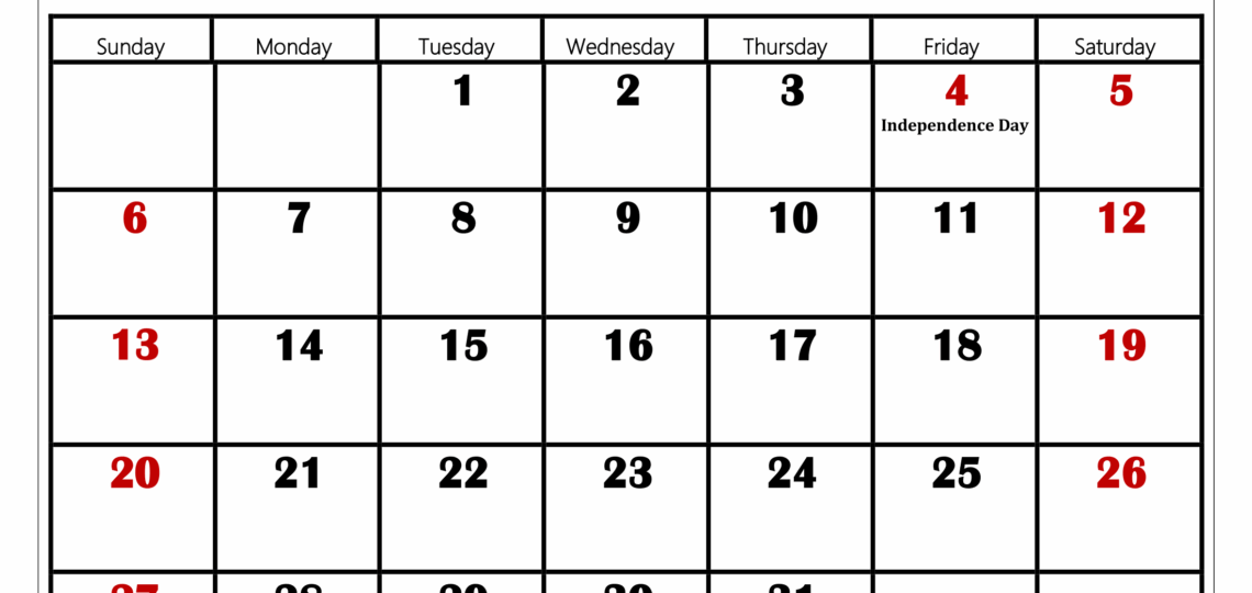 July 2025 Calendar Printable PDF Template With Holidays