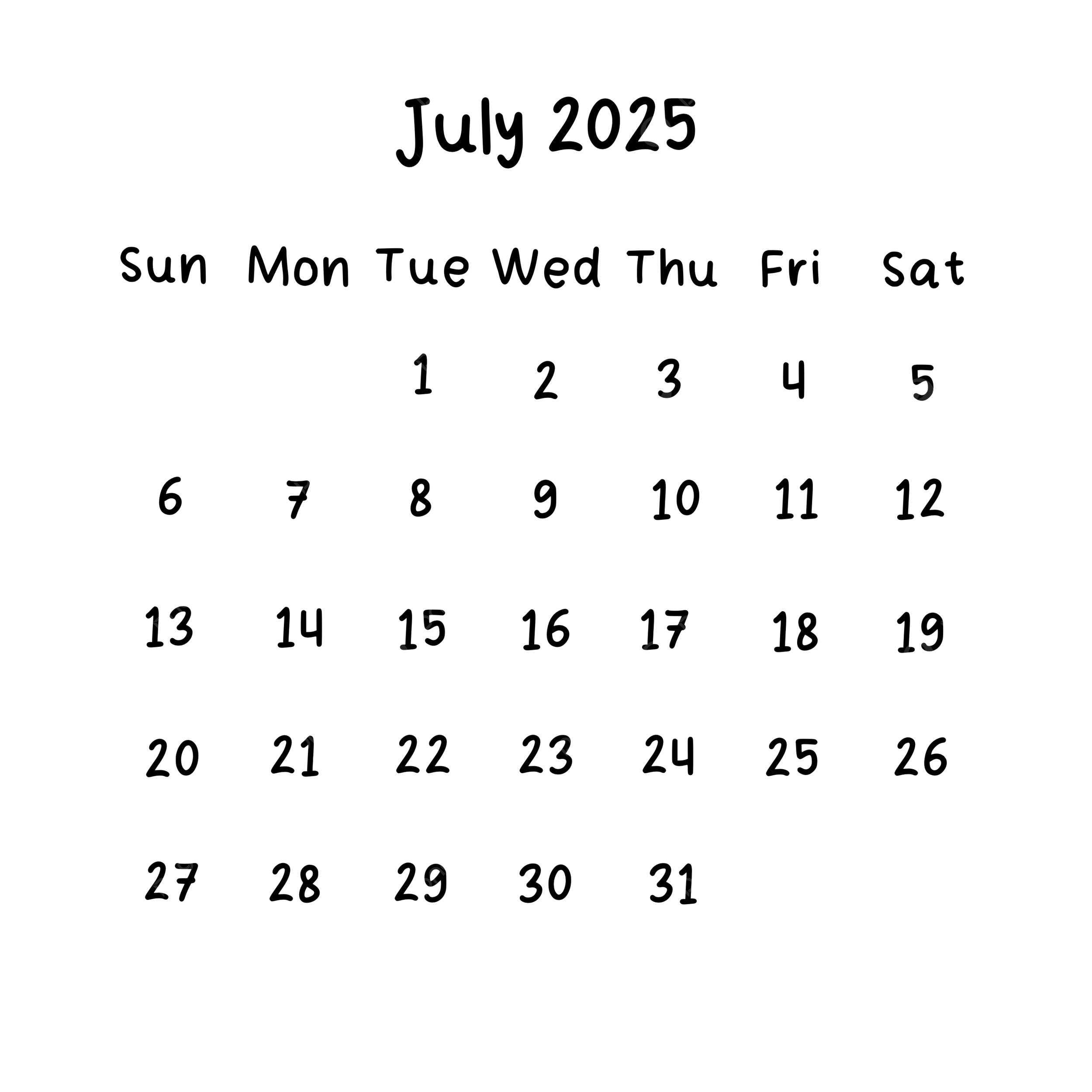 July 2025 Plain Calendar In Black Color July Calendar 2025 PNG Transparent Clipart Image And PSD File For Free Download July 2025 Plain Calendar In Black Color July Calendar 2025 PNG Transparent Clipart Image And PSD File For Free Download