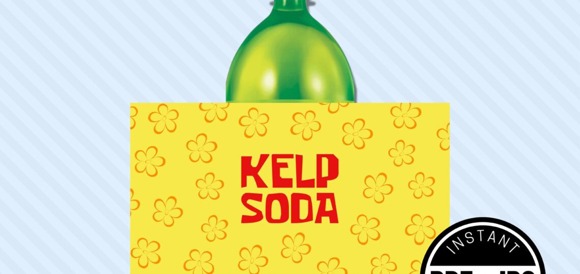 Kelp Soda 2 Litre Printable Bottle Labels INSTANT DOWNLOAD 2L Under The Sea Luau Party Supplies Etsy