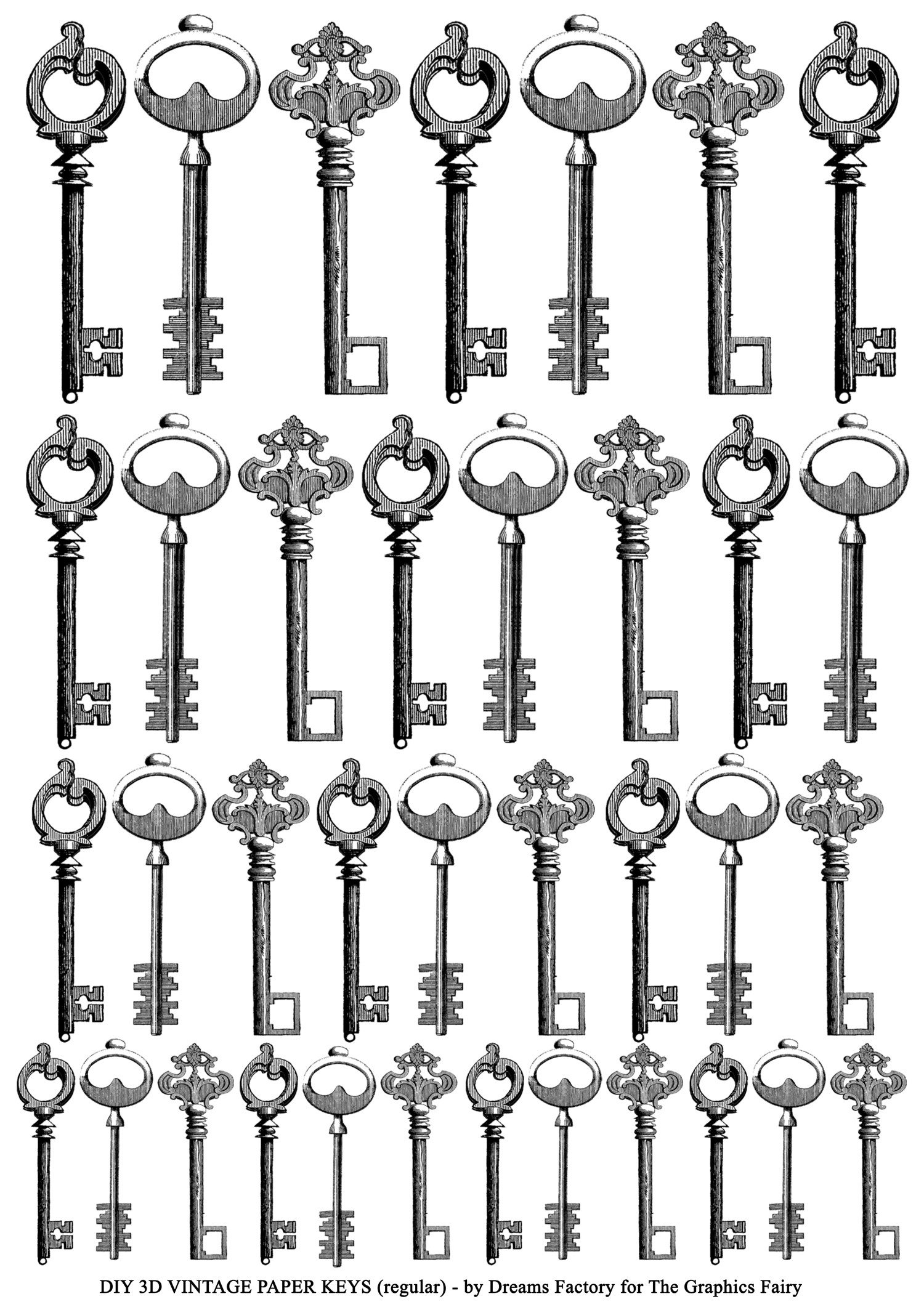 Keys Printable Craft Project The Graphics Fairy Keys Printable Craft Project The Graphics Fairy