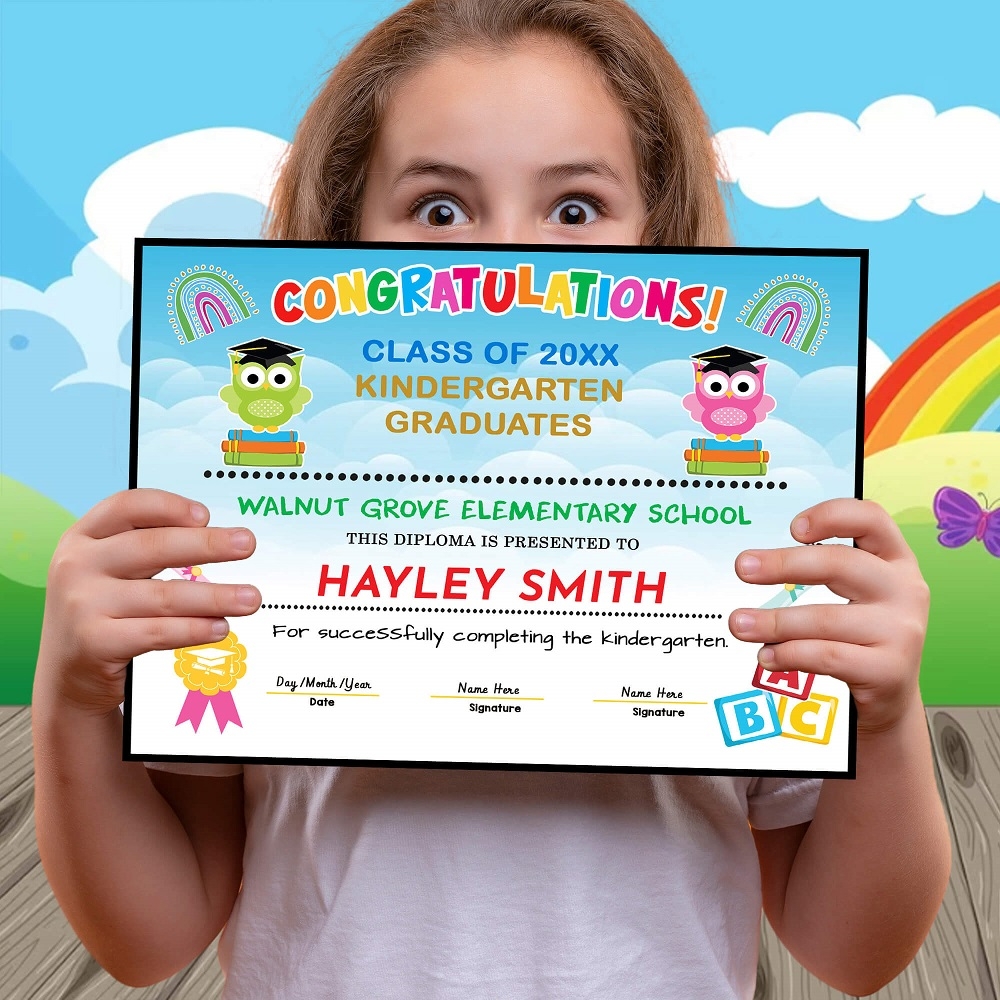 Kindergarten Graduation Certificate Free Printable