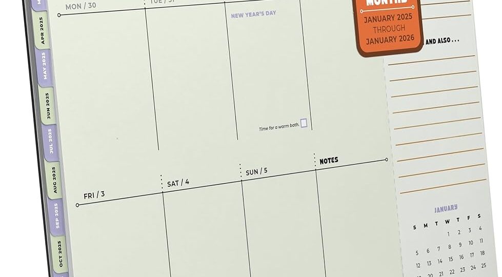 Knock Knock This Week Weekly Desktop Calendar 13 Months Jan 2025 Jan 2026