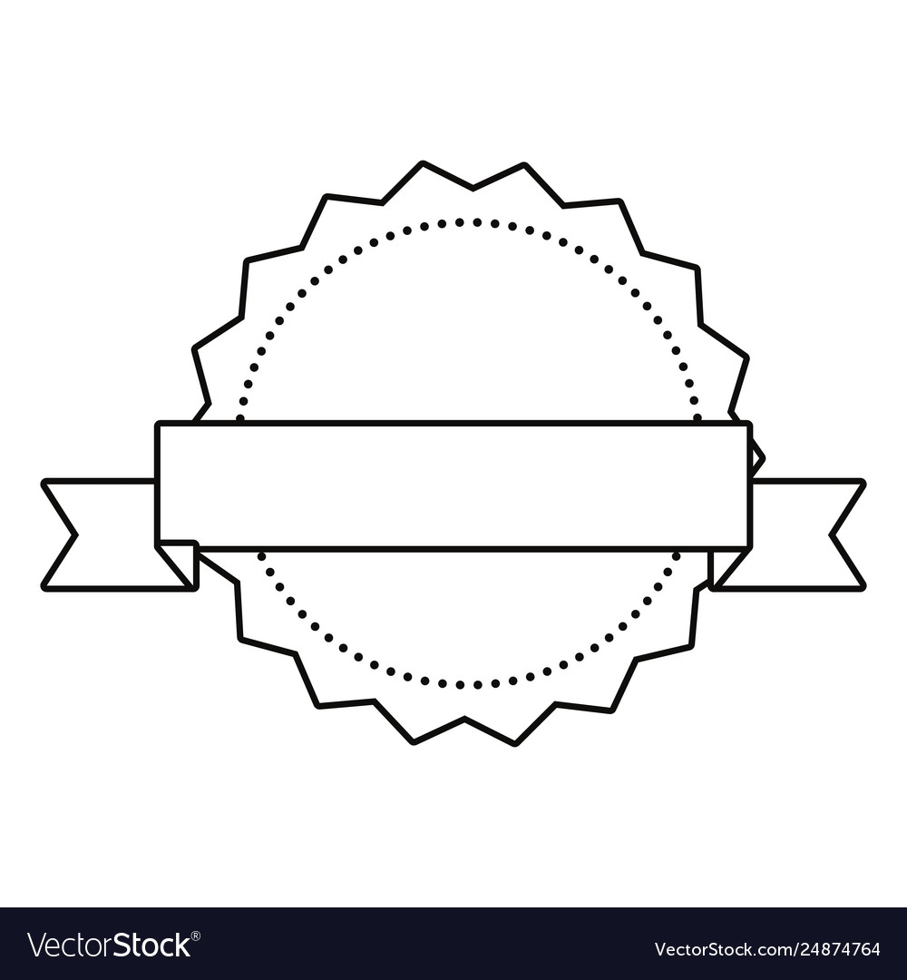 Label Ribbon Banner Blank Template Royalty Free Vector Image