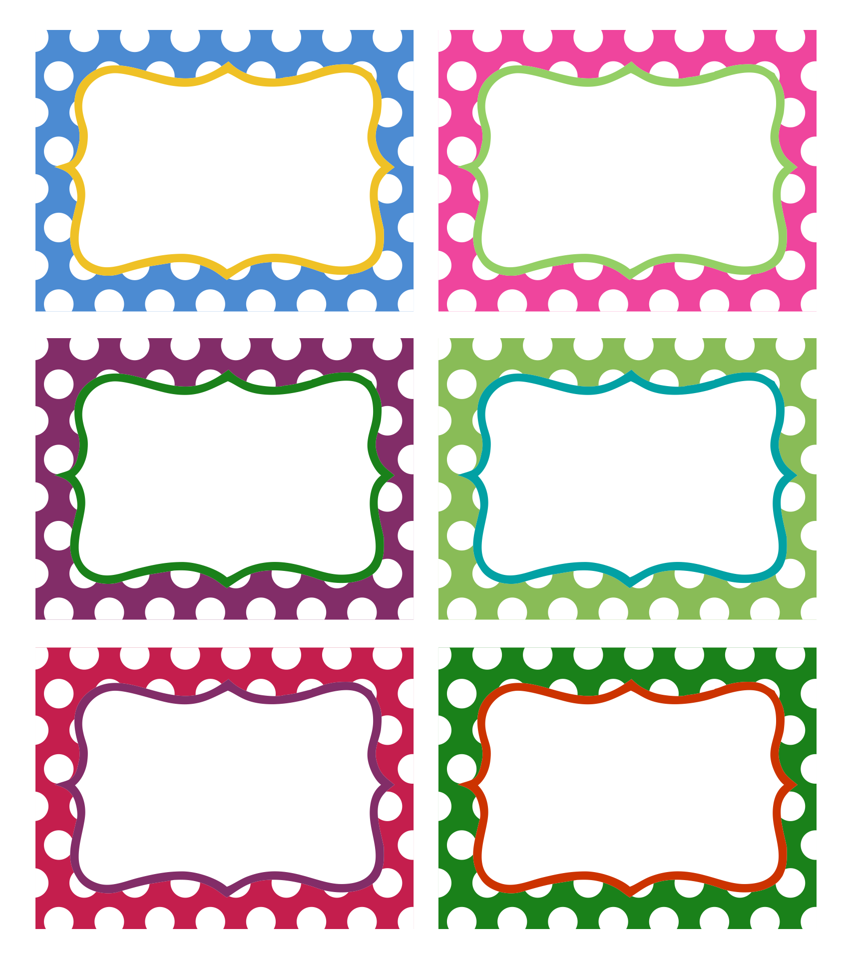 Free Labels Templates Printable