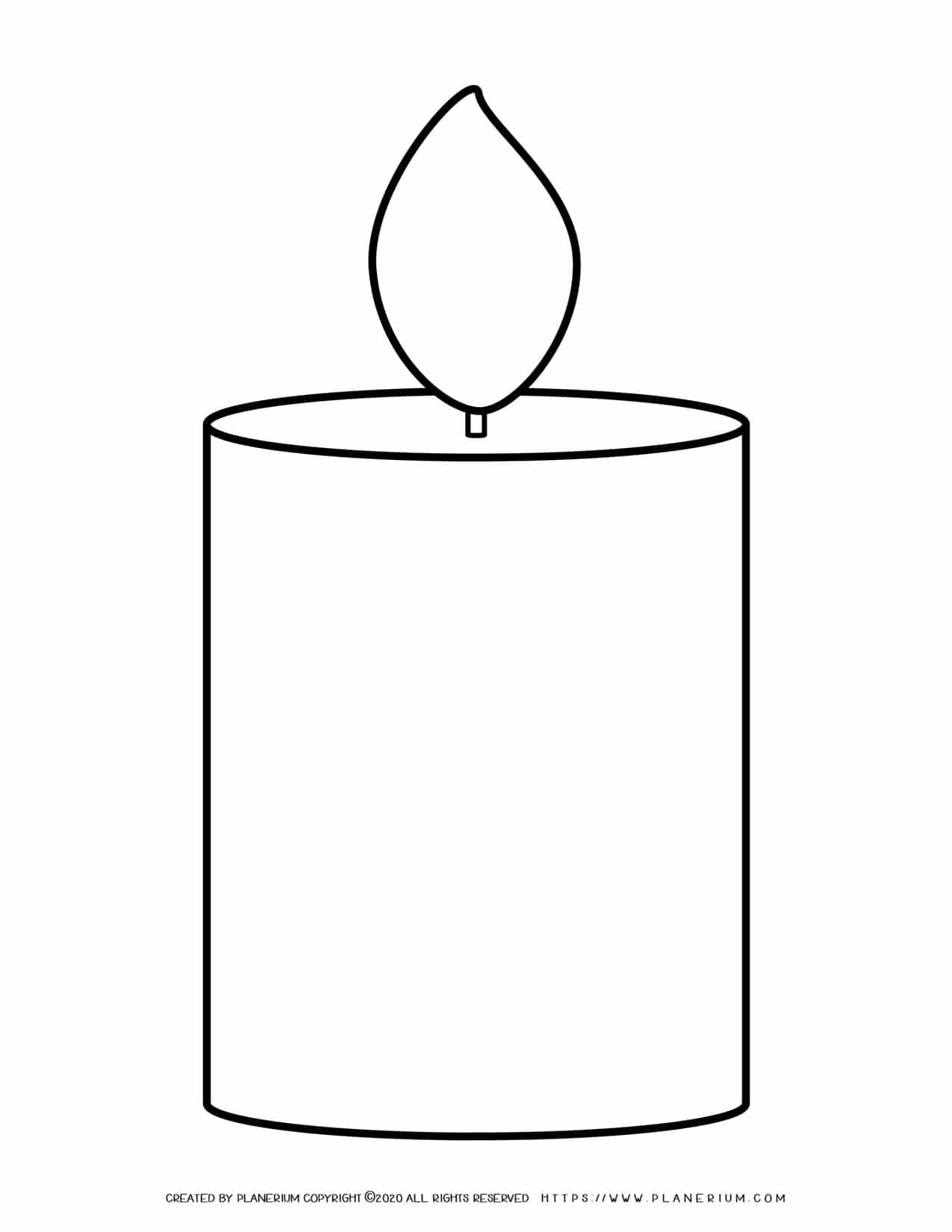 Large Candles Template Planerium Large Candles Template Planerium