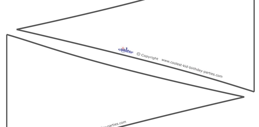 Large Printable Pennant Flags