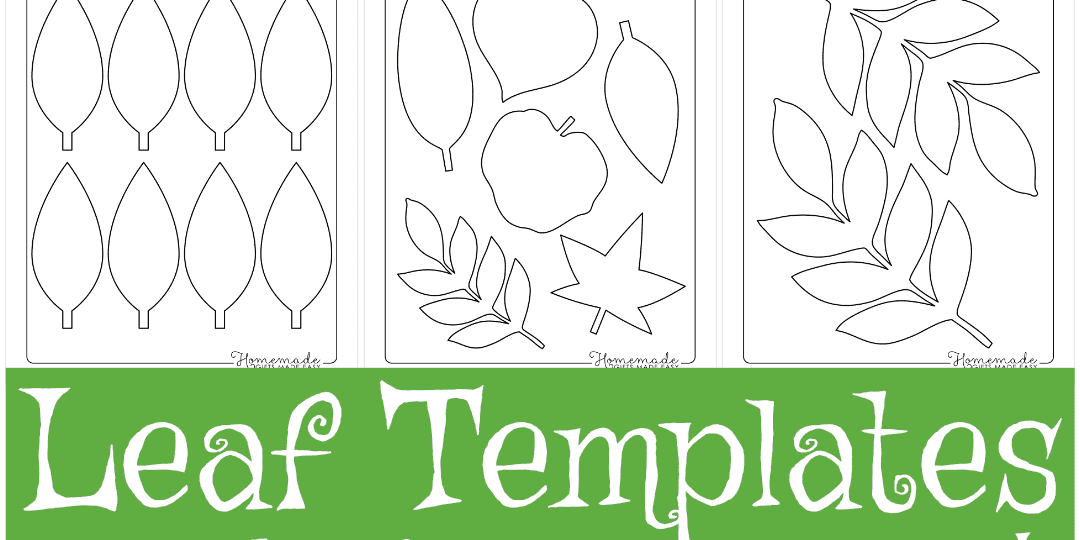Leaf Template Free Printable Leaf Outlines For Kids
