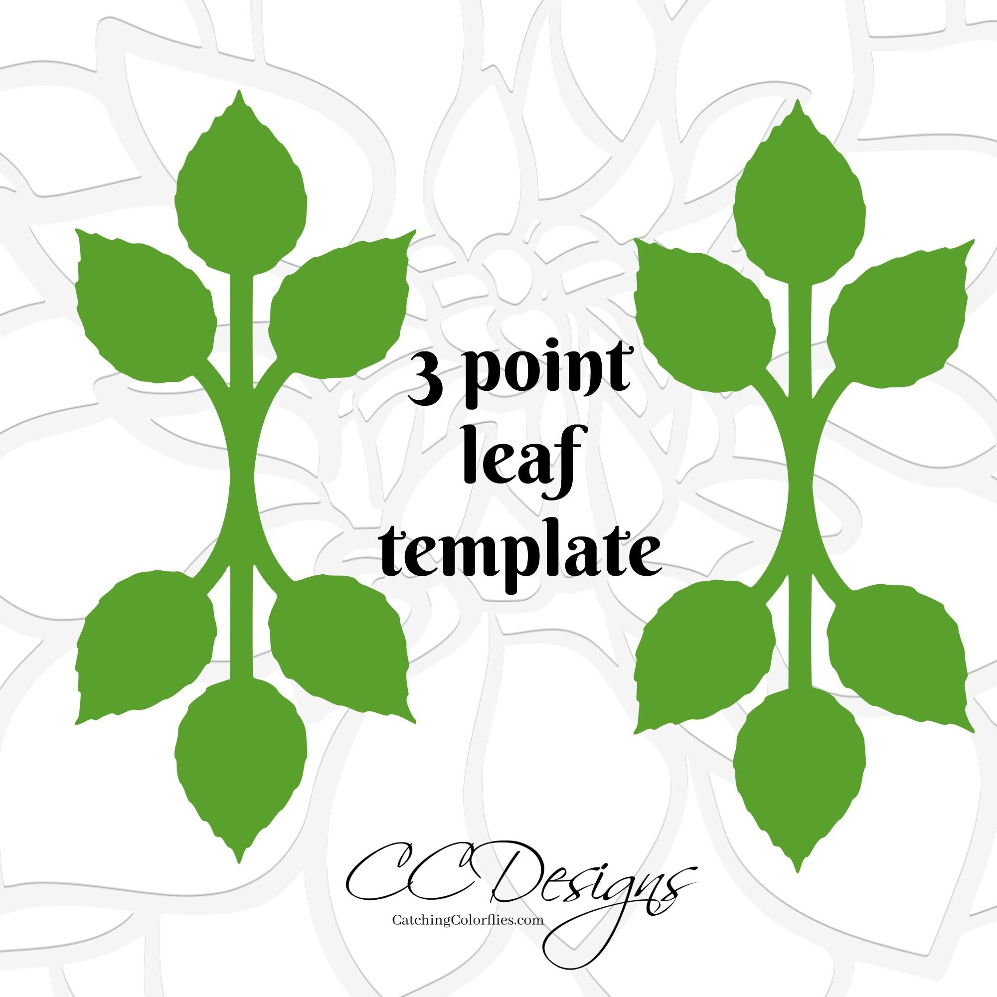 Leaf Template SVG Cut File Paper Leaf Vine Flower Template Pattern Paper Flower Leaf Instant Download Etsy UK