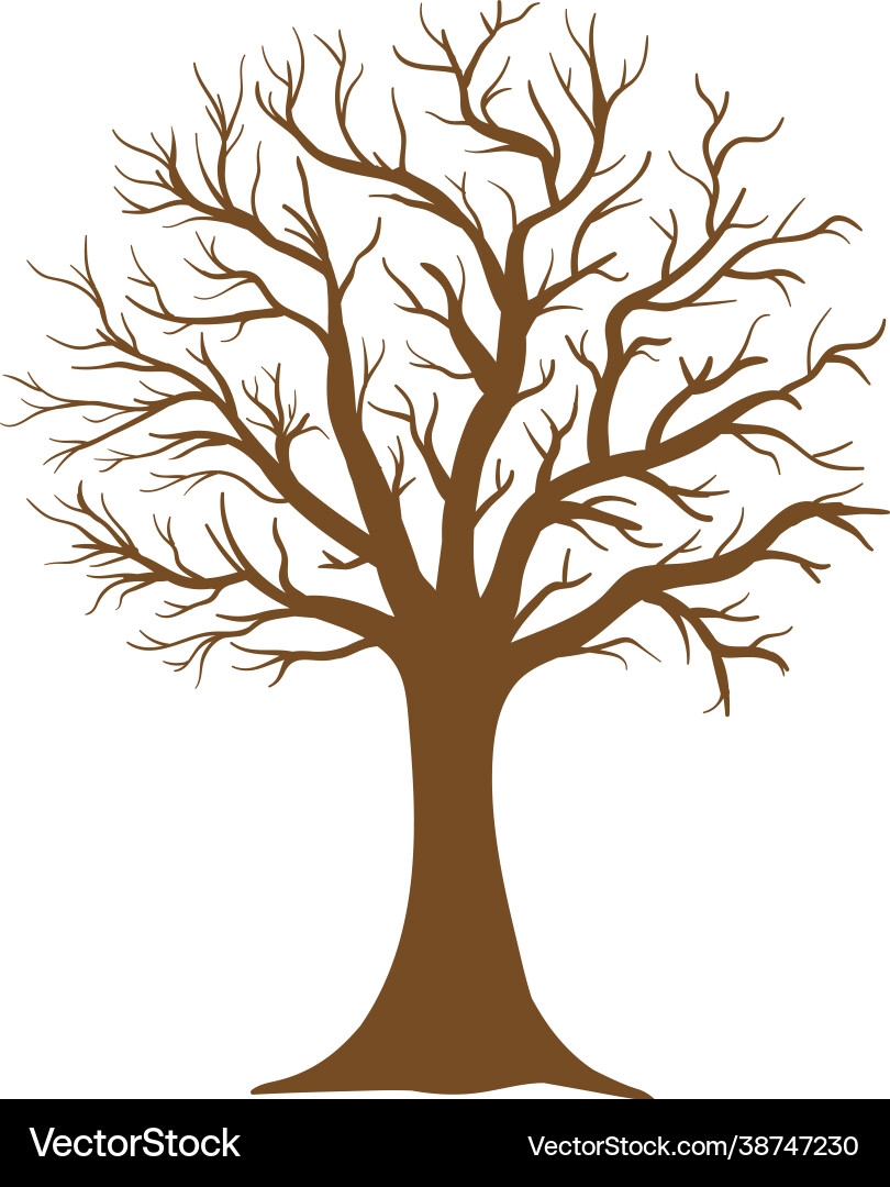 Leafless Tree Icon Design Template Isolated Vector Image