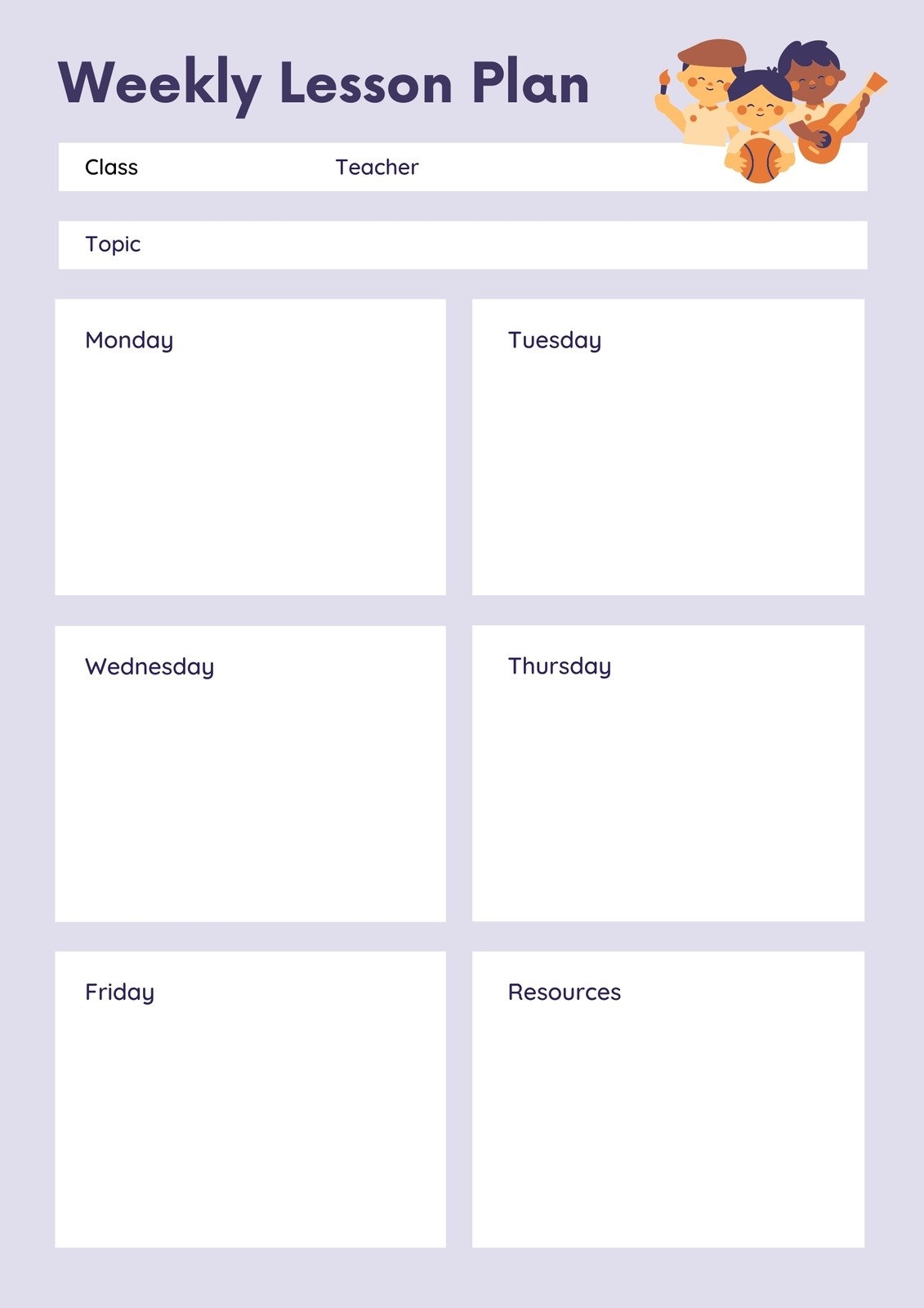 Lesson Plan Templates You Can Customize For Free Canva