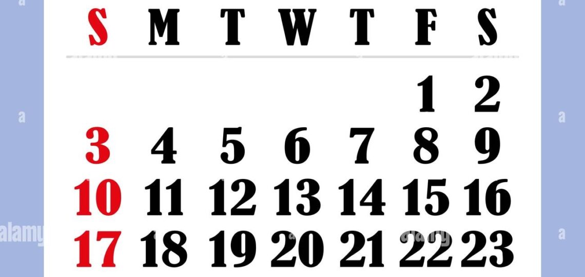 Letter Calendar For August 2025 The Week Begins On Sunday Time