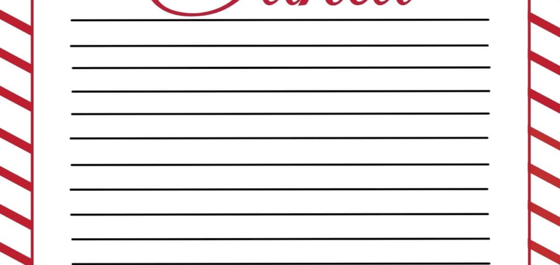 Letter To Santa Template Free Printable Dear Santa Letters Worksheets Library